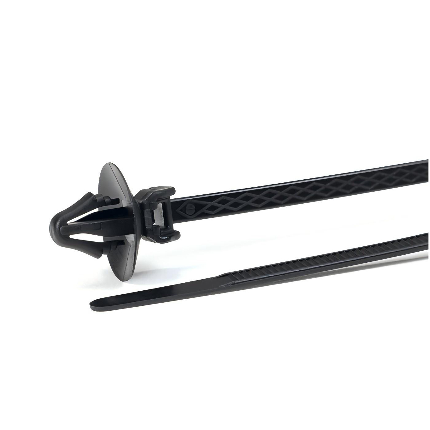 帶箭頭和方盤/圓盤的一體式固定扎帶 PA66HS